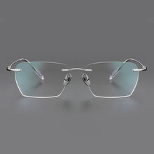 Load image into Gallery viewer, Rimless Business Eyewear Ultra Light Pure Titanium Spectacle Big Size Luxur Glasses Men Optical Prescription Eyeglasses