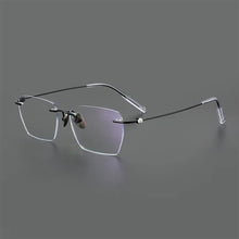Load image into Gallery viewer, Rimless Business Eyewear Ultra Light Pure Titanium Spectacle Big Size Luxur Glasses Men Optical Prescription Eyeglasses