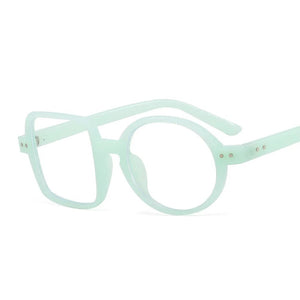 Fashion Round Glasses  Frame Women Men Clear Lens Square Anti-blue Light Glass Optical Spectacle Goggles Female Eyeglass
