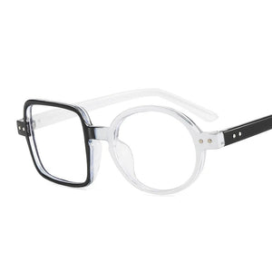 Fashion Round Glasses  Frame Women Men Clear Lens Square Anti-blue Light Glass Optical Spectacle Goggles Female Eyeglass