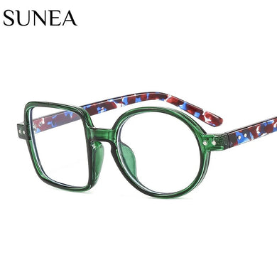 Fashion Round Glasses  Frame Women Men Clear Lens Square Anti-blue Light Glass Optical Spectacle Goggles Female Eyeglass