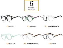 Load image into Gallery viewer, Fashion Round Glasses  Frame Women Men Clear Lens Square Anti-blue Light Glass Optical Spectacle Goggles Female Eyeglass