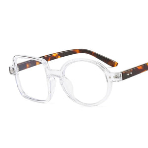 Fashion Round Glasses  Frame Women Men Clear Lens Square Anti-blue Light Glass Optical Spectacle Goggles Female Eyeglass