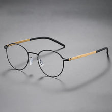 Load image into Gallery viewer, Round Screwless Ultra-light Glasses Frame Men Women Germany Stainless Steel Myopia Prescription Eyeglasses Read Eyewear