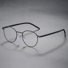 Load image into Gallery viewer, Round Screwless Ultra-light Glasses Frame Men Women Germany Stainless Steel Myopia Prescription Eyeglasses Read Eyewear