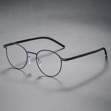 Load image into Gallery viewer, Round Screwless Ultra-light Glasses Frame Men Women Germany Stainless Steel Myopia Prescription Eyeglasses Read Eyewear