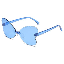 Load image into Gallery viewer, Shades UV400 Vintage Glasses Kids Lovely Butterfly Rimless Sunglasses Girls Children Oculos Masculino Sunglasses Women