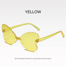 Load image into Gallery viewer, Shades UV400 Vintage Glasses Kids Lovely Butterfly Rimless Sunglasses Girls Children Oculos Masculino Sunglasses Women