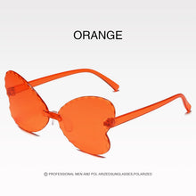Load image into Gallery viewer, Shades UV400 Vintage Glasses Kids Lovely Butterfly Rimless Sunglasses Girls Children Oculos Masculino Sunglasses Women