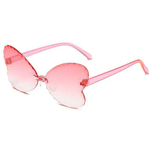 Load image into Gallery viewer, Shades UV400 Vintage Glasses Kids Lovely Butterfly Rimless Sunglasses Girls Children Oculos Masculino Sunglasses Women