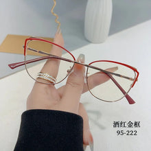 Load image into Gallery viewer, Fashion Simple Business Hollow Out Metal Glasses Oversized Anti Blue Light Glasses Wholesale for Men and Women Trend Eyewear