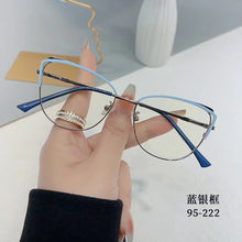 Load image into Gallery viewer, Fashion Simple Business Hollow Out Metal Glasses Oversized Anti Blue Light Glasses Wholesale for Men and Women Trend Eyewear