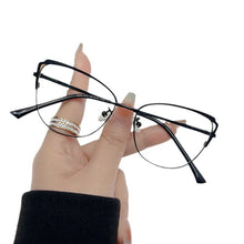Load image into Gallery viewer, Fashion Simple Business Hollow Out Metal Glasses Oversized Anti Blue Light Glasses Wholesale for Men and Women Trend Eyewear