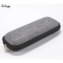 Load image into Gallery viewer, Simple Linen Material Student Myopia Glasses Case Eva Zipper Bag Reading Glasses Square Zipper Box