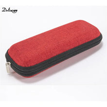 Load image into Gallery viewer, Simple Linen Material Student Myopia Glasses Case Eva Zipper Bag Reading Glasses Square Zipper Box