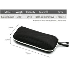 Load image into Gallery viewer, Simple Style High Quality Microfiber Black Glasses Case Style Optional Flat Mirror Box Glasses Bag Glasses Case Hot