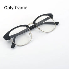 Load image into Gallery viewer, Spectacle Frame Eyeglasses Men Women With Polarized Clip On Sunglasses Magnetic Glasses Male Myopia Optical RS2218
