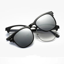 Load image into Gallery viewer, Spectacle Frame Eyeglasses Men Women With Polarized Clip On Sunglasses Magnetic Glasses Male Myopia Optical RS2218