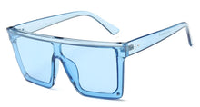 Load image into Gallery viewer, Square Oversized Sunglasses For Woman Brand Design Flat Top Mirror Female Sun Glasses Big Frame Eyewear UV400