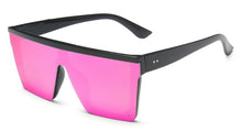 Load image into Gallery viewer, Square Oversized Sunglasses For Woman Brand Design Flat Top Mirror Female Sun Glasses Big Frame Eyewear UV400