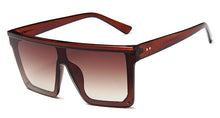 Load image into Gallery viewer, Square Oversized Sunglasses For Woman Brand Design Flat Top Mirror Female Sun Glasses Big Frame Eyewear UV400