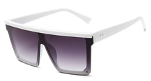 Load image into Gallery viewer, Square Oversized Sunglasses For Woman Brand Design Flat Top Mirror Female Sun Glasses Big Frame Eyewear UV400