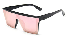 Load image into Gallery viewer, Square Oversized Sunglasses For Woman Brand Design Flat Top Mirror Female Sun Glasses Big Frame Eyewear UV400