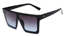 Load image into Gallery viewer, Square Oversized Sunglasses For Woman Brand Design Flat Top Mirror Female Sun Glasses Big Frame Eyewear UV400