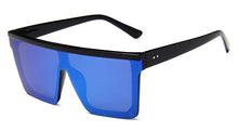 Load image into Gallery viewer, Square Oversized Sunglasses For Woman Brand Design Flat Top Mirror Female Sun Glasses Big Frame Eyewear UV400
