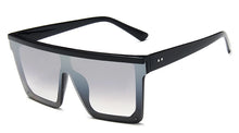 Load image into Gallery viewer, Square Oversized Sunglasses For Woman Brand Design Flat Top Mirror Female Sun Glasses Big Frame Eyewear UV400