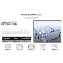 Load image into Gallery viewer, Student Spectacle Frame Children Myopia Eyeglasses Computer Optical Kids Eye Glasses Frame For Baby Boys&amp;Girls RS035