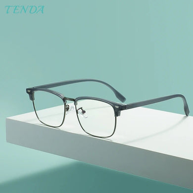 TR90 Lightweight Browline Vitnage Eyegalsses Men and Women Spectacles Frame For Prescription Lesnes