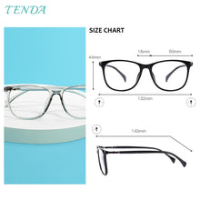 Load image into Gallery viewer, TR90 Men and Women Square Full Rim Optical Frames For Prescription Lenses Myopia Reading Multifocal