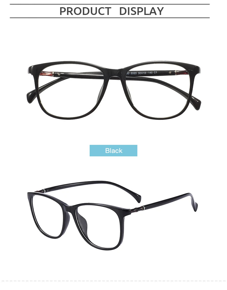 TR90 Men and Women Square Full Rim Optical Frames For Prescription Lenses Myopia Reading Multifocal