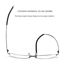 Load image into Gallery viewer, Fashion Titanium Alloy Myopia Frames For Men Ultra-Lightweight Fashion Business Half-Frame Prescription Eyeglasses Frames