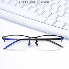Load image into Gallery viewer, Fashion Titanium Alloy Myopia Frames For Men Ultra-Lightweight Fashion Business Half-Frame Prescription Eyeglasses Frames