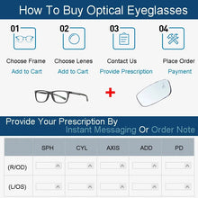 Load image into Gallery viewer, Fashion Titanium Rimless Eyeglasses Frame Brand designer Men Glasses Reading Glasses Optical Prescpriton Lenses Glasses