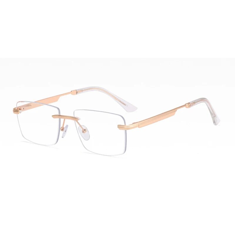 Fashion Titanium Rimless Eyeglasses Frame Brand designer Men Glasses Reading Glasses Optical Prescpriton Lenses Glasses