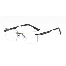 Load image into Gallery viewer, Fashion Titanium Rimless Eyeglasses Frame Brand designer Men Glasses Reading Glasses Optical Prescpriton Lenses Glasses