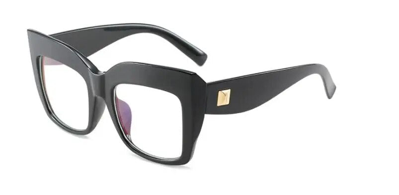 Fashion Transparent Square Glasses Women Men Brand Designer Big Oversized Eyeglasses Frames Anti Blue Light Computer Glasses