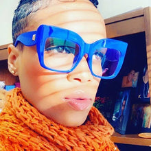 Load image into Gallery viewer, Fashion Transparent Square Glasses Women Men Brand Designer Big Oversized Eyeglasses Frames Anti Blue Light Computer Glasses