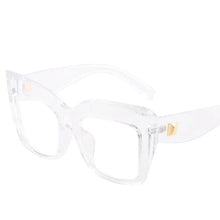 Load image into Gallery viewer, Fashion Transparent Square Glasses Women Men Brand Designer Big Oversized Eyeglasses Frames Anti Blue Light Computer Glasses