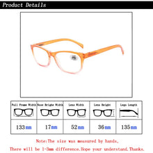 Load image into Gallery viewer, Unisex Reading Glasses for Women Men Patchwork/Gradient Color Frame Presbyopia Eyeglasses Magnifier for Sight +1.0~+3.5