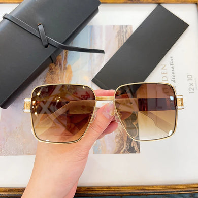 Vintage Acetate Frame Large Square Design Sunglasses Women Men Classic   Brand Designer Trend Travel Sun Glasses