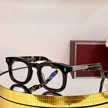 Load image into Gallery viewer, Vintage JACQUES Thick Acetate Sphere Myopia Optical Eyeglass DEVAUX Retro Square Handcraft Women Man AAA+ Top Quality