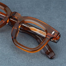 Load image into Gallery viewer, Vintage JACQUES Thick Acetate Sphere Myopia Optical Eyeglass DEVAUX Retro Square Handcraft Women Man AAA+ Top Quality