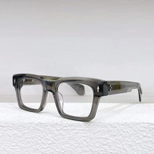 Load image into Gallery viewer, Vintage JACQUES Thick Acetate Sphere Myopia Optical Eyeglass KAINEI Retro Square Design Handcraft Women Man