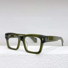 Load image into Gallery viewer, Vintage JACQUES Thick Acetate Sphere Myopia Optical Eyeglass KAINEI Retro Square Design Handcraft Women Man
