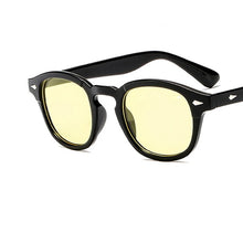 Load image into Gallery viewer, Vintage Johnny Depp Style Round Sunglasses Clear Tinted Lens Brand Design Party Show Men Women Sun Glasses Oculos De Sol