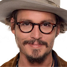 Load image into Gallery viewer, Vintage Johnny Depp Style Round Sunglasses Clear Tinted Lens Brand Design Party Show Men Women Sun Glasses Oculos De Sol